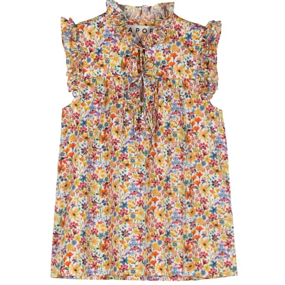 APOF Denmark Aleta Shirt Dreams of Summer Liberty Floral Blouse Small S Shirt